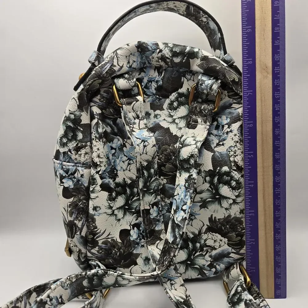 Betsey Johnson Kitsch Puppy Mini Backpack Blue Rose Floral Dog Aesthetic Kawaii